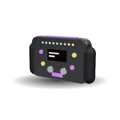 Lila-Sektor-Lenkrad